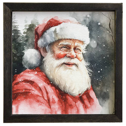 Watercolor Santa - Rustic Frames: 10