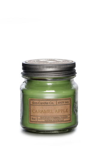 Eco Candle Company - 8oz mason CARAMEL APPLE