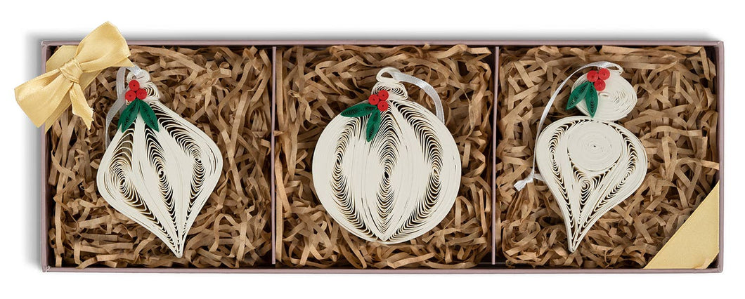 Quilling Card - Quilled Christmas Ornaments Box Set
