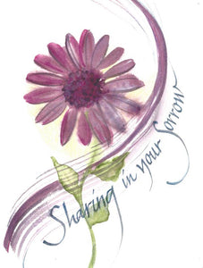 Credo Designs LTD - Sharing Sorrow Sympathy Greeting Card (Versed)