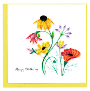 Quilling Card - Wildflower Birthday Blooms