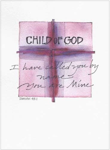 Credo Designs LTD - Child of God Confirmation Greeting Card (Versed)