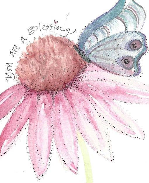 Credo Designs LTD - Blessing Butterfly Birthday Greeting Card (Versed)