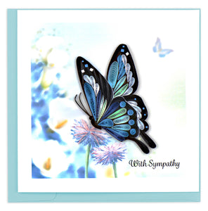 Quilling Card - Sympathy Butterfly
