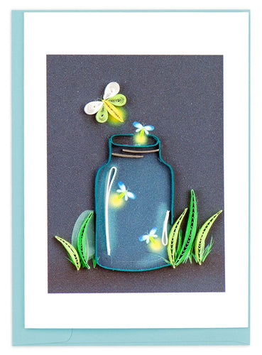 Quilling Card - Fireflies Gift Enclosure Mini Card