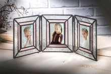 Load image into Gallery viewer, J Devlin Glass Art - Hinged Folding 2x3 Picture Frame Triple 2x3 Vertical