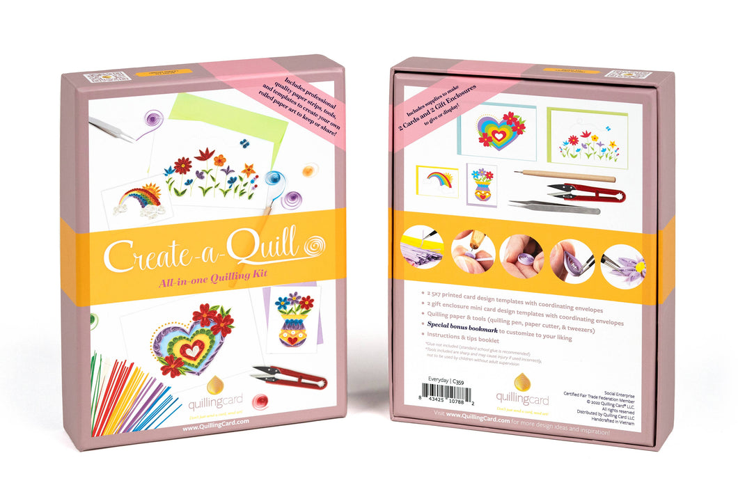 Quilling Card - Create-a-Quill DIY Quilling Kit:  Everyday