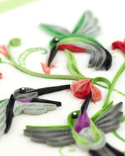 Load image into Gallery viewer, Quilling Card - Hummingbird Trio