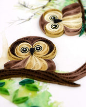 Load image into Gallery viewer, Quilling Card - Owlets