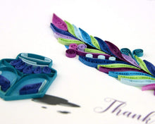 Load image into Gallery viewer, Quilling Card - Thank You Quill &amp; Ink