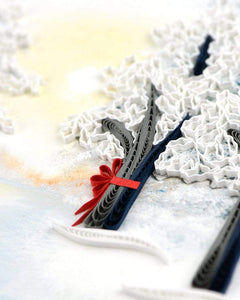 Quilling Card - Snow Covered Trees